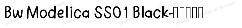 Bw Modelica SS01 Black字体转换